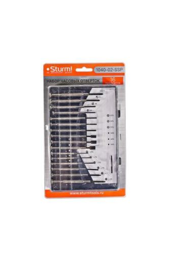 Набор часовых отверток, 16 шт, CrV  Sturm-Tehinstrument