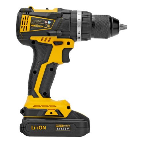 Дрель-шуруповерт аккумуляторная ударная бесщет Denzel CIDB-IB-18-02-Tehinstrument