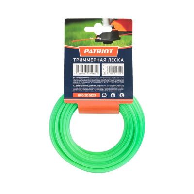 Леска D 3,0 мм L 12 м (звезда, зеленая), Patriot-Tehinstrument