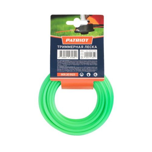 Леска D 3,0 мм L 12 м (звезда, зеленая), Patriot-Tehinstrument