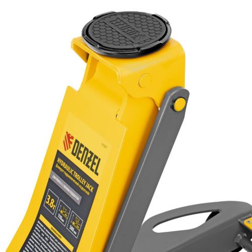 Домкрат гидравлический подкатной, 3,8 т, 110-580 мм, быстрый подъем, низкий подхват, проф. Denzel-Tehinstrument