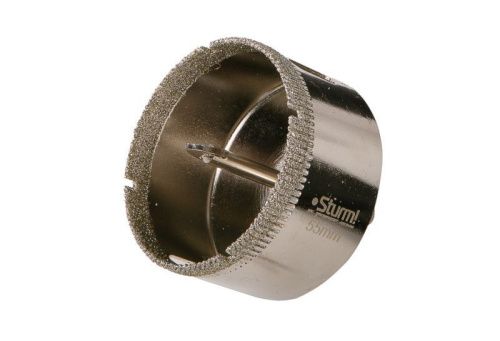 Коронка алмазн. По керам. Плитке и стеклу 55 х 55 мм,  с центрир. Сверл.  Sturm-Tehinstrument