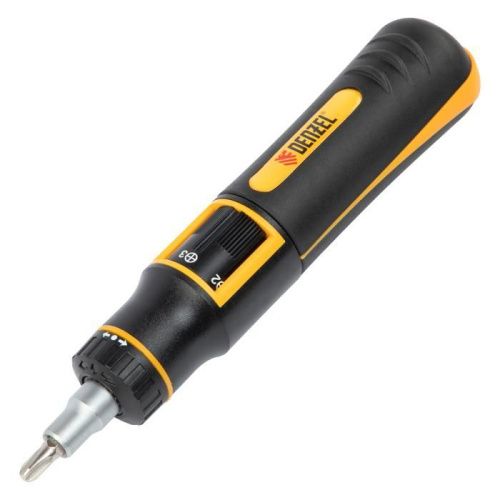 Отвертка реверсивная с револьверным механизмом, 11 шт, сталь S2  Denzel-Tehinstrument