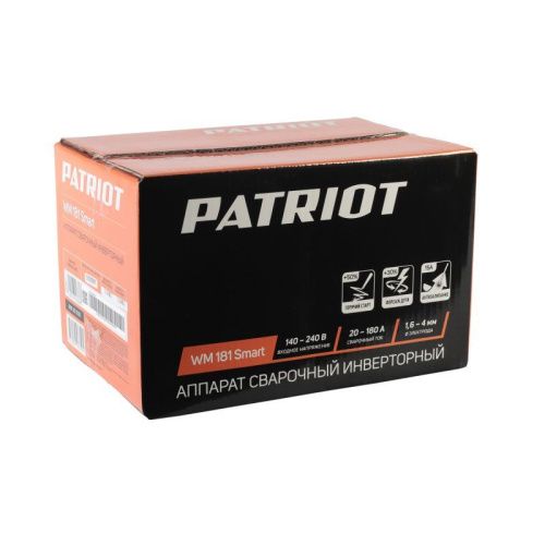 Аппарат сварочный инверторный Patriot WM 181 Smart-Tehinstrument