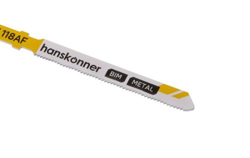 Пилки для лобзика по металлу 2шт, T118AF (лист 1-3мм, проф.10-30мм) Hanskonner-Tehinstrument