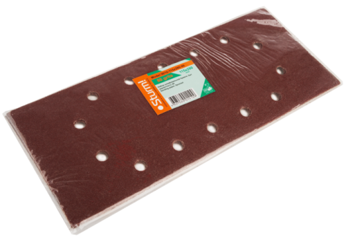 Шлифбумага, 115x280мм, Р80, 5 шт, 14 отверстий для удаления пыли,  Sturm-Tehinstrument