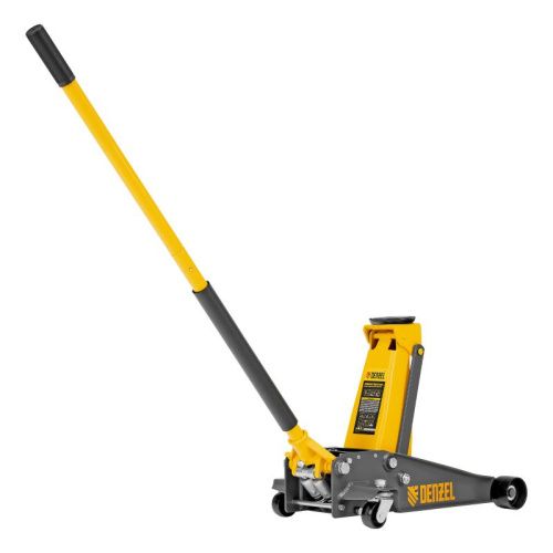 Домкрат гидравлический подкатной, 3 т, 125-470 мм, быстрый подъем, проф. Denzel-Tehinstrument