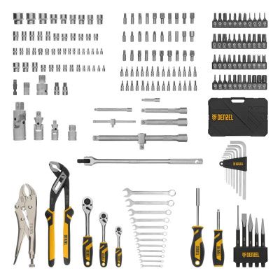 Набор инструментов 232 предмета Denzel, пластиковый кейс-Tehinstrument