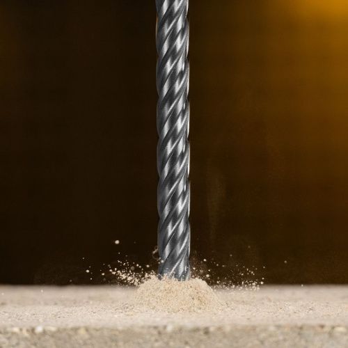 Бур по бетону, цельная крестовая пластина, 12x265 мм, SDS PLUS Denzel-Tehinstrument