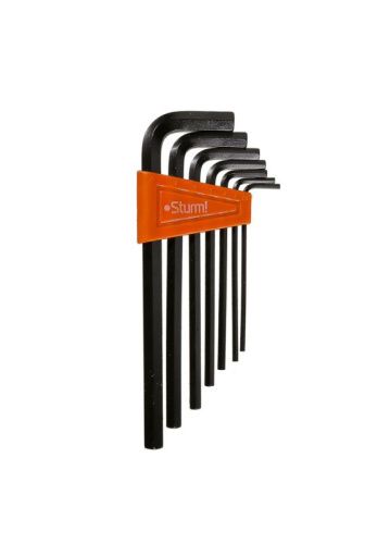 Набор шестигранных ключей 2, 5-10 мм, CrV, 7шт, оксидированное покрытие  Sturm-Tehinstrument
