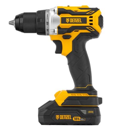Дрель-шуруповерт аккумуляторная, бесщет. Denzel BLDL-18-02-Tehinstrument