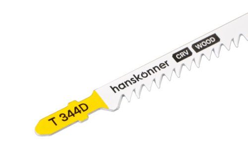 Пилки для лобзика по дер. 2шт быстр. Прям.рез (дер.10-70мм,фанер.10-30мм) Hanskonner-Tehinstrument