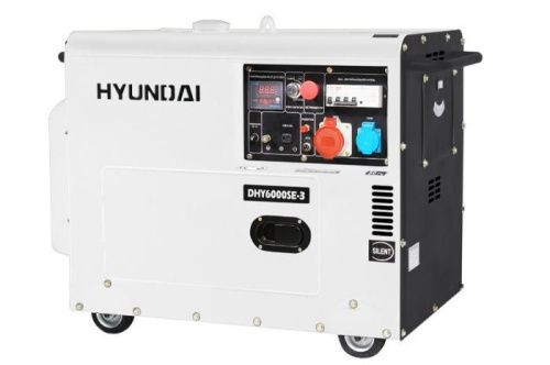 Дизельный генератор HYUNDAI DHY 6000SE-3 (электростанция Хендай DHY6000SE-3)-Tehinstrument