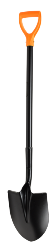 Штыковая лопата Вихрь с изогнутой тулейкой, металлический черенок-Tehinstrument