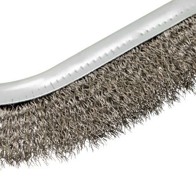 Щетка металлическая с пластмассовой ручкой, нержавеющая проволока DENZEL-Tehinstrument
