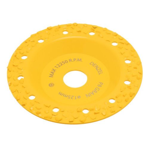 Чашка твёрдосплавная зачистная Denzel,125 мм, плоская, крупное зерно #8-Tehinstrument