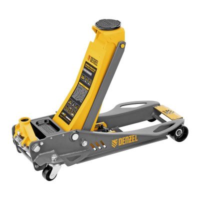 Домкрат гидравлический подкатной, 3,8 т, 110-580 мм, быстрый подъем, низкий подхват, проф. Denzel-Tehinstrument