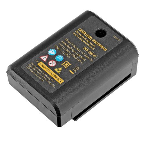 Лазерный уровень мультипризменный DLV 360-4T, 30 м, зеленый луч, Li-Ion 2,4 Aч, штатив// Denzel-Tehinstrument