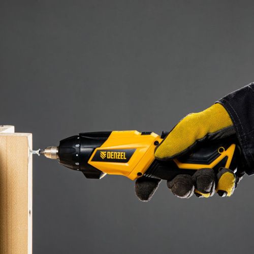 Отвертка DENZEL CSL-3,6-01, с аккумулятором 3.6 В Li-Ion, 1.3 Ач, 200 об/мин, с аксессуарами-Tehinstrument