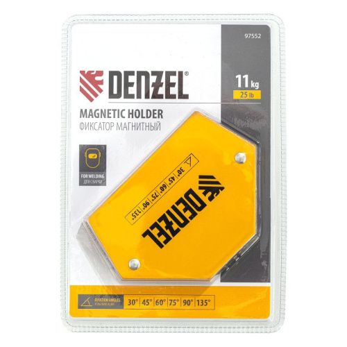 Фиксатор магнитный для сварочных работ усилие 25 LB, 30х45х60х75х90х135 град. Denzel-Tehinstrument