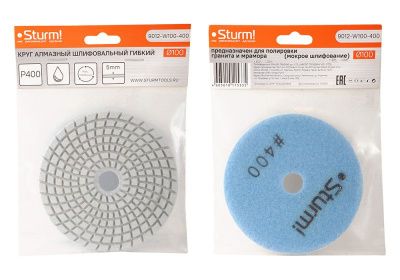 Круг шлифовальный гибкий  Sturm 9012-W100-400-Tehinstrument