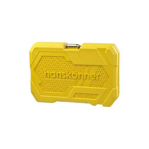 Набор ударных головок CrMo 10 шт 10-24 мм, посадка 1/2", короткие, Hanskonner-Tehinstrument