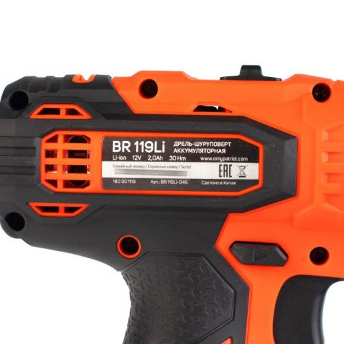 Дрель-шуруповерт аккумуляторная Patriot BR 119 Li-Tehinstrument