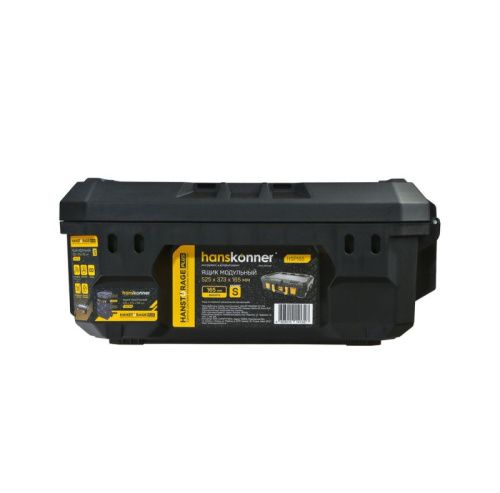 HSP165 Ящик модульный размер S, система хранения HANSTORAGE PLUS, 525x373x165мм-Tehinstrument