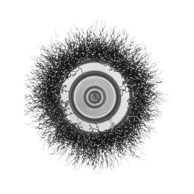 Щетка для дрели, 75 мм, Чашка, со шпилькой, нержавеющая витая проволока Denzel-Tehinstrument