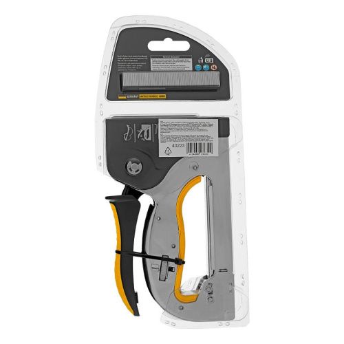 Степлер металл., скобы в комплекте, плавная регулировка удара, 2К рукоятка, тип 53, 4-14 мм Denzel-Tehinstrument