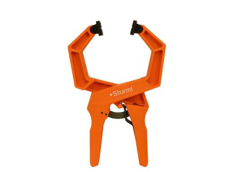 Струбцина клещеобразная с храповым механизмом, длина 255мм, зев 100мм,  Sturm-Tehinstrument