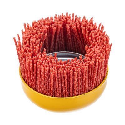 Щетка для УШМ, 75 мм, Чашка, нейлоновая щетина, М14 Denzel-Tehinstrument