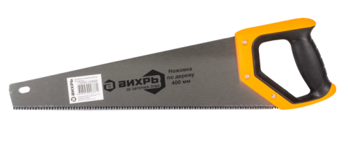 Ножовка по дереву ВИХРЬ 400 мм 3D заточка-Tehinstrument