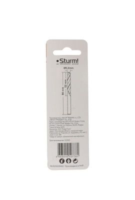 Сверло по металлу  Sturm 5,2х86 мм, сталь HSS, нитридтитан., 118° ,блистер 1 шт-Tehinstrument
