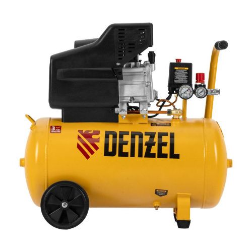 Компрессор воздушный, прямой привод DC1500/50, 1.5 кВт, 50 литров, 220 л/мин Denzel-Tehinstrument