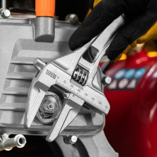 Ключ разводной Denzel 205 мм, алюминиевый-Tehinstrument