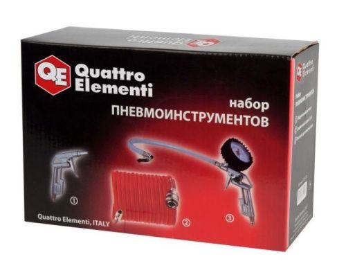 Набор пневмоинструментов QUATTRO ELEMENTI 3 шт-Tehinstrument