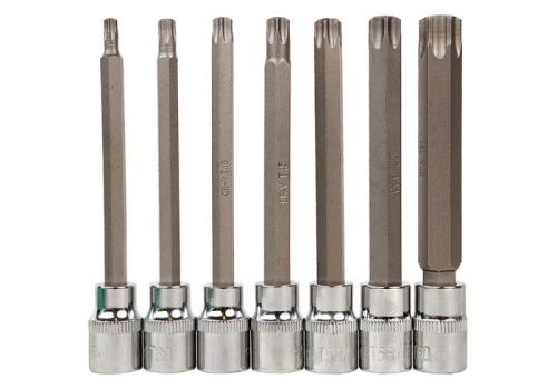 Набор головок TORX 3/8", 110мм, T25-60, 7шт, пластиковый кейс, СrV  Sturm-Tehinstrument