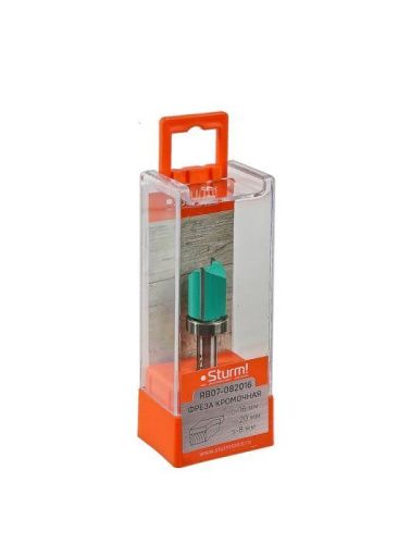 Фреза кромочная с верхним подшипником dxhxl 16x20x60 мм, хв.8  Sturm-Tehinstrument