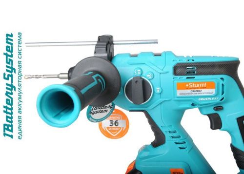 Аккумуляторный перфоратор  Sturm CRH1822 1BatterySystem-Tehinstrument