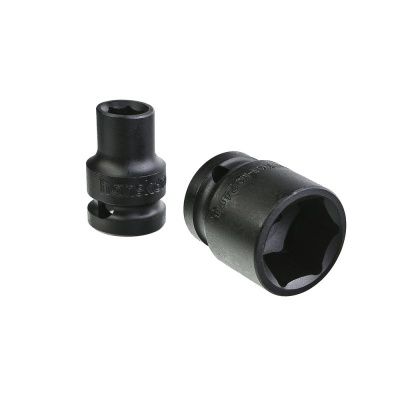 Набор ударных головок CrMo 10 шт 10-24 мм, посадка 1/2", короткие, Hanskonner-Tehinstrument