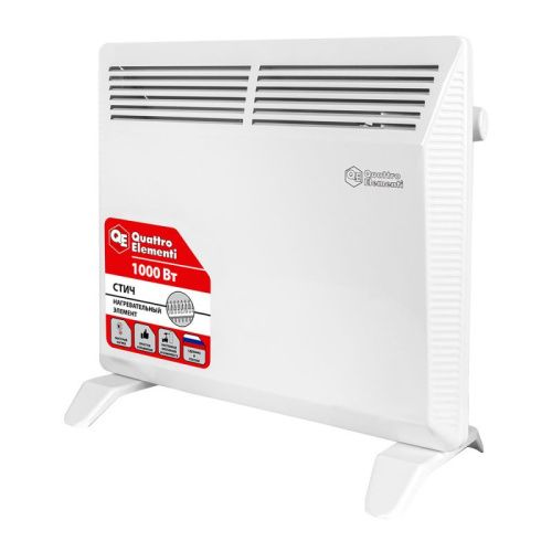 Нагреватель воздуха электрический QUATTRO ELEMENTI QE-1000KS конвекторный-Tehinstrument