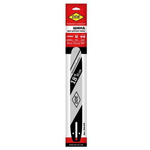 Шина пилы цепной сварная DDE 18"/ 45 см 3/8"-1,3-62 зв-Tehinstrument