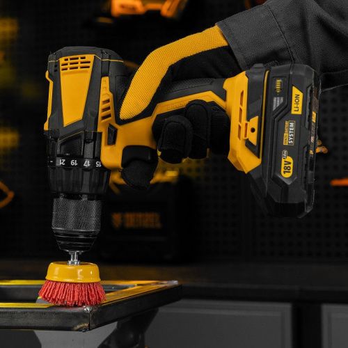 Щетка для дрели, 65 мм, Чашка, со шпилькой, нейлоновая щетина Denzel-Tehinstrument