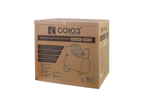 Компрессор воздушный масляный ВКС-9325С СОЮЗ, 2,4кВт, 410л/мин, 50л., прямой привод-Tehinstrument