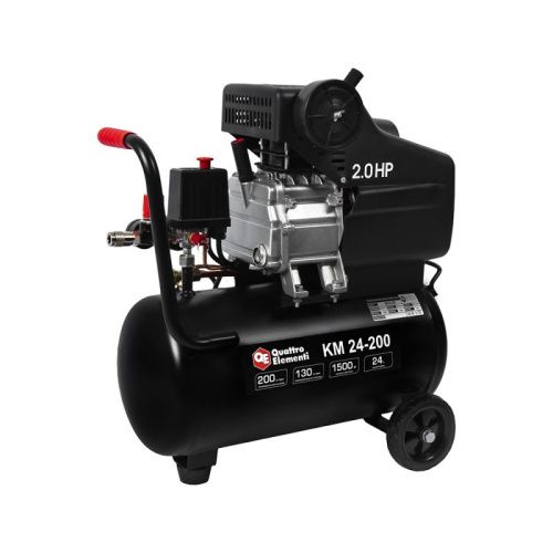 Компрессор поршневой масляный QUATTRO ELEMENTI KM 24-200-Tehinstrument