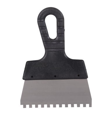 Шпатель ВИХРЬ 6х6 мм, зубчатый, нержавейка, пластик, 150мм-Tehinstrument