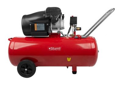 Компрессор воздушный масляный  Sturm AC93104 2,4кВт,410л/мин, ресивер 100л, прямой привод,предохр. клапан-Tehinstrument