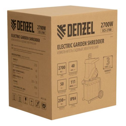 Измельчитель садовый электрический Denzel ECS-2700-Tehinstrument