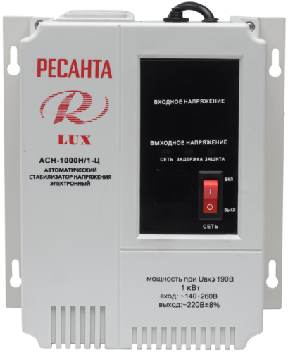 Стабилизатор напряжения серии LUX РЕСАНТА АСН-1000Н/1-Ц-Tehinstrument
